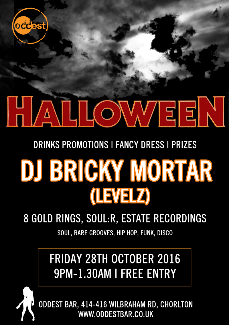 Oddest Halloween Fancy dress party at Oddest Chorlton ft. Bricky Mortar DJ set Manchester Wire