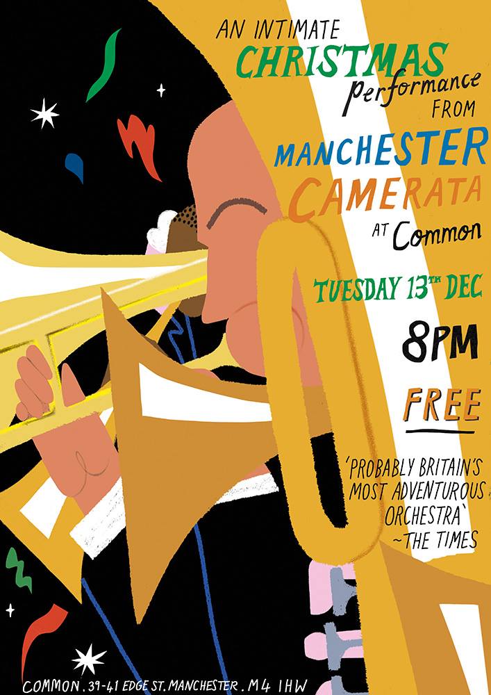 Free Christmas concert Manchester Camerata's brass ensemble at Common