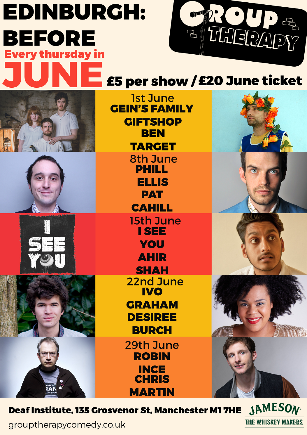 The best in comedy Edinburgh Fringe preview shows at Deaf Institute