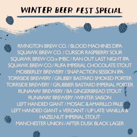 Winter Beer Festival Line Up