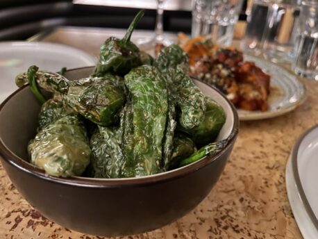 Padron peppers at Ducie Street Warehouse, Manchester
