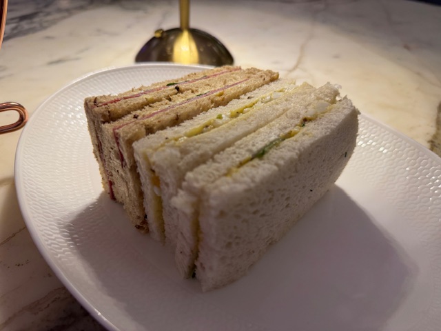 Salt beef and truffled egg sandwiches at the Stock Exchange Hotel in Manchester