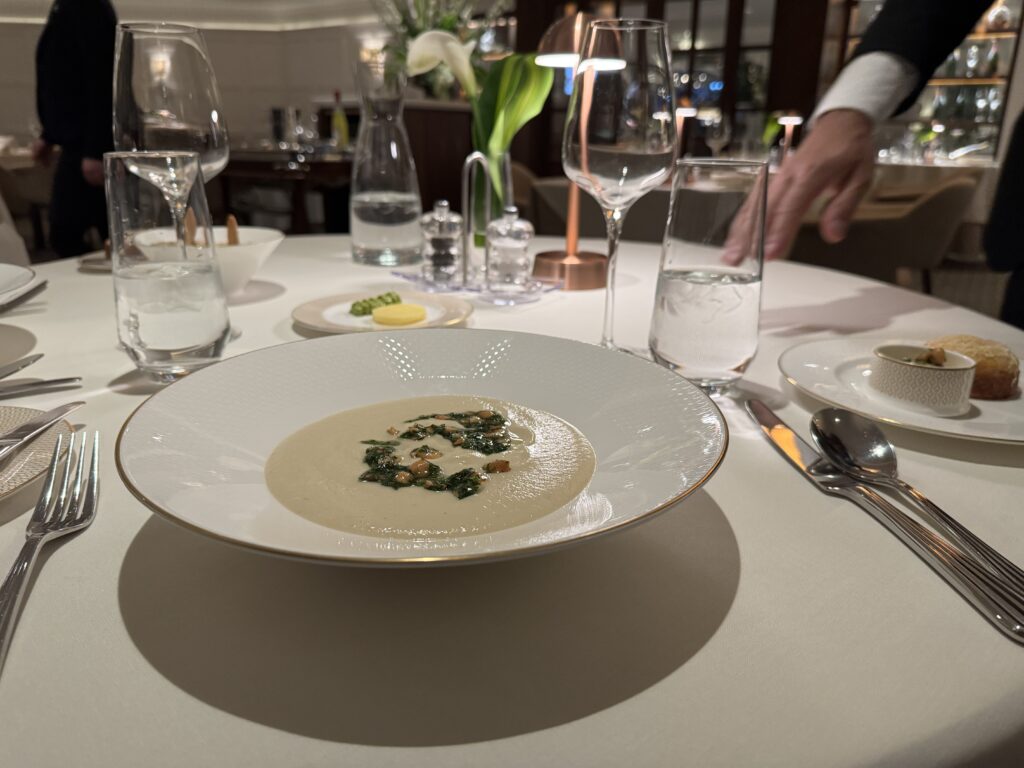Carden Park The Vines Restaurant Cauliflower Veloute