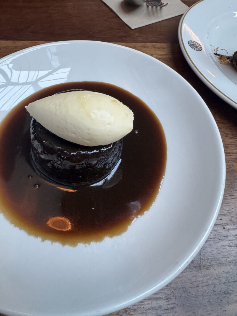 The perfect Sticky Toffee Pudding at Hawksmoor Manchester